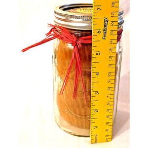 Jar of 6 Count Vanilla Moisturizing Skin Goats Milk Soap Bars Handmade Body Soap